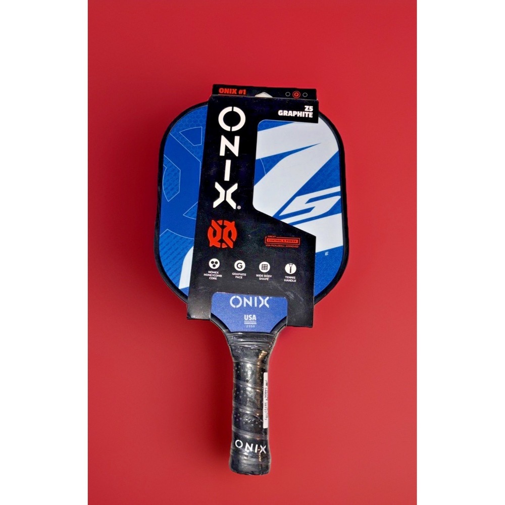 Onix 15.5" Z5 Wide Body Pickleball Paddle - Blue: Graphite - Honeycomb - Grip 4"